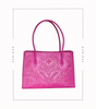 Image of Kuriosa Amy Large Leather Tote with Tassel - Hot Pink