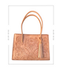 Image of Kuriosa Amy Large Leather Tote with Tassel - Natural