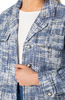 Image of Liverpool Boxy Tweed Jacket - Blue Multi