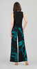Image of Clara Sunwoo Abstract Print Palazzo Pant - Teal/Black