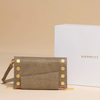 Image of Hammitt Levy Wallet - Pewter/Brushed Gold/Red Zip