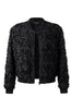 Image of Liverpool Floral Rosette Woven Bomber Jacket - Black Floral