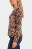 Image of Liverpool Long Sleeve Plush Jacquard Knit Pull-Over Sweater - Java Multicolor