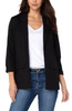 Image of Liverpool Open Front Boyfriend Blazer with Princess Darts - Black