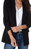 Image of Liverpool Open Front Boyfriend Blazer with Princess Darts - Black