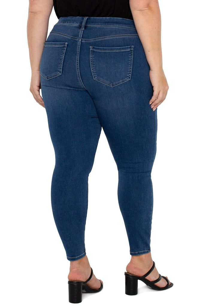 Liverpool Plus Size Gia Glider Ankle Jean - Santa Ynez Blue
