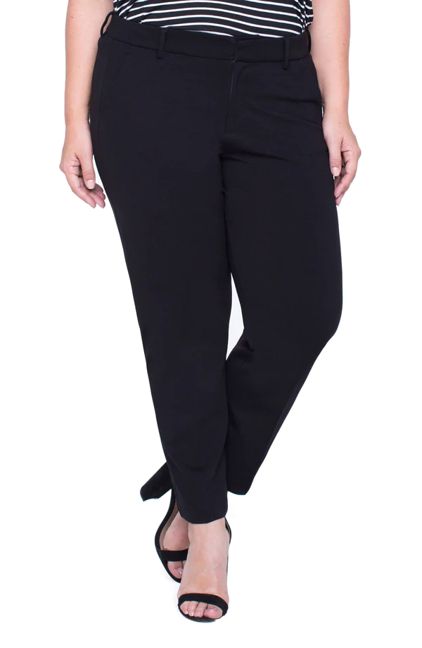 Liverpool Plus Size Kelsey Super Stretch Ponte Trouser - Black