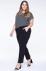 Image of Liverpool Plus Size Kelsey Super Stretch Ponte Trouser - Black