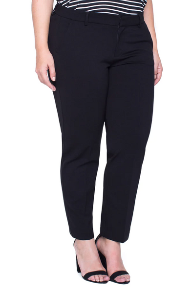 Liverpool Plus Size Kelsey Super Stretch Ponte Trouser - Black
