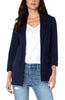 Image of Liverpool Open Front Boyfriend Blazer with Princess Darts - Cadet Blue