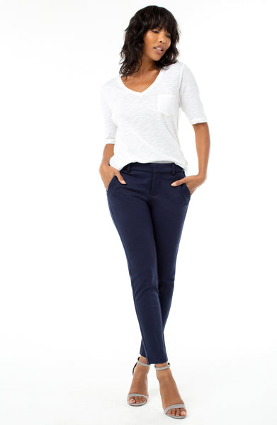 Liverpool Kelsey Super Stretch Ponte Trouser - Cadet Blue