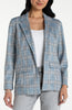Image of Liverpool Boyfriend Blazer with Princess Darts - Shadow Blue/Multi