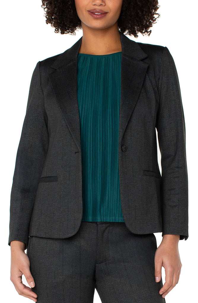 Liverpool Fitted Blazer - Smokey Charcoal