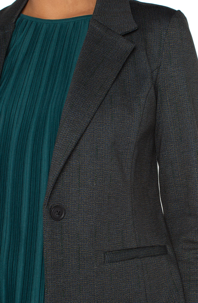 Liverpool Fitted Blazer - Smokey Charcoal