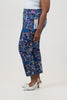 Image of Lulu-B Constitution Print Pull On Capri Pant - Navy/Multicolor