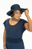 Image of Lulu-B Woven Hat- Navy