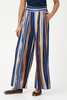 Image of M Made in Italy Striped Wide Leg Pant - Glacier Stripe