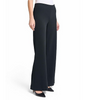 Image of Ming Wang Stretch Deco Crepe Wide Leg Pull-On Pant - Black