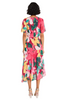 Image of Maggy London Floral Print Asymmetric Dress - Multicolor