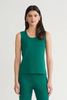 Image of Ming Wang Scoop Neck Knit Tank - Green