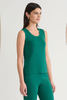Image of Ming Wang Scoop Neck Knit Tank - Green