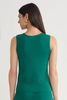 Image of Ming Wang Scoop Neck Knit Tank - Green