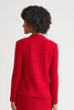 Image of Ming Wang Tailored Tonal Eyelash Tweed Knit Jacket - Holiday Red