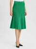 Image of Misook Flared Tonal Pull On Knit Skirt - Clover Field