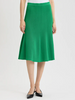 Image of Misook Flared Tonal Pull On Knit Skirt - Clover Field