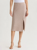 Image of Misook Tonal Tweed Straight Knit Skirt - Biscotti/Multicolor