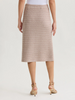 Image of Misook Tonal Tweed Straight Knit Skirt - Biscotti/Multicolor
