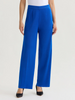 Image of Misook Wide Leg Knit Pant - Aegean Blue