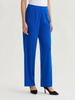 Image of Misook Wide Leg Knit Pant - Aegean Blue