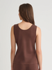 Image of Misook Scoop Neck Knit Tank - Truffle