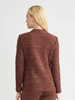 Image of Misook Tonal Yarn Knit Jacket - Truffle