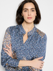 Image of NIC+ZOE Monogram Mix Top - Blue/Multicolor