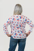 Image of Nally & Millie American Star Print Lightweight Knit Top - White/Multicolor