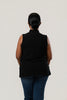Image of Nally & Millie Mock Neck Knit Tank Top - Black