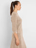 Image of NIC+ZOE 3/4 Sleeve Tweed Stitch Sweater - Neutral Mix