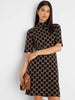Image of NIC+ZOE Mock Neck Mod Squad Sweater Dress - Black Multi