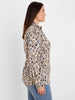 Image of NIC+ZOE Long Sleeve Gilded Flakes Button Front Shirt - Neutral Multi