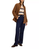 Image of NIC+ZOE 3/4 Sleeve Mixed Stripe Knit Sweater - Cream/Multicolor