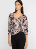 Image of NIC+ZOE Cobbled Streets V-Neck Sweater - Pink Multi