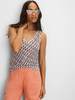 Image of NIC+ZOE Sideways Print Lightweight Knit Tank - Pink/Multicolor