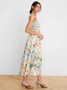 Image of NIC+ZOE Chloe Sleeveless Pressed Flowers Print Dress - Ivory/Multicolor