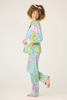 Image of PJ Salvage Flannel Paisley 3 Piece Pajama Set - Multicolor