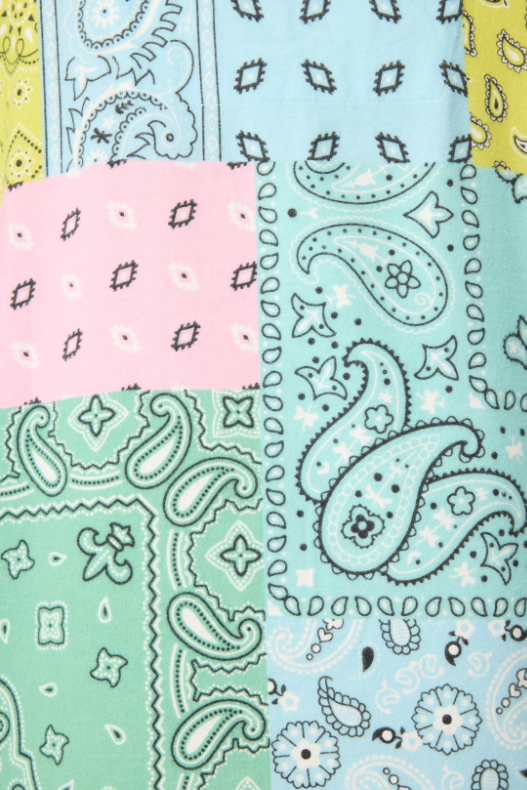 PJ Salvage Flannel Paisley 3 Piece Pajama Set - Multicolor