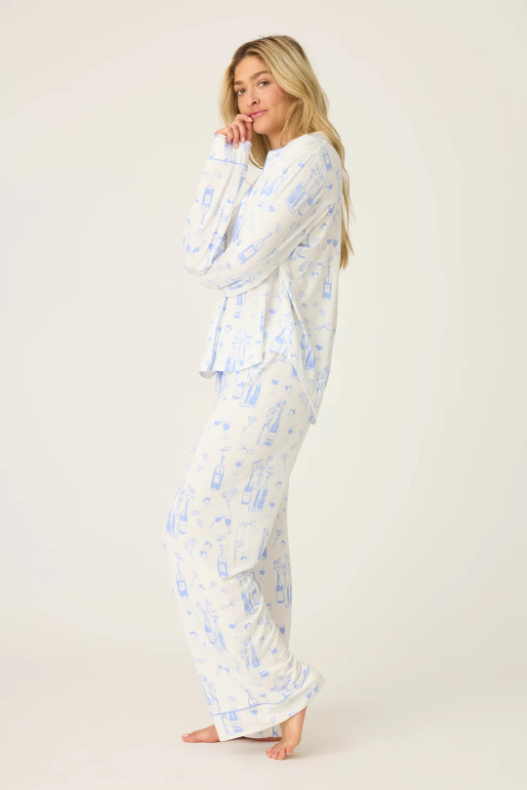 PJ Salvage Parisian Dreams 2 Piece Pajama Set - Ivory