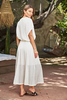 Image of Paparazzi 2-Piece Bubble Hem Top & Skirt Set - Ivory