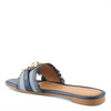 Image of Patrizia by Spring Step Lamiyah Gold Bit Fringe Detail Slide Sandal - Navy